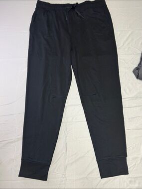Lole Men's Black Lounge Pants - Comfortable Drawstring Waist 2 Pairs